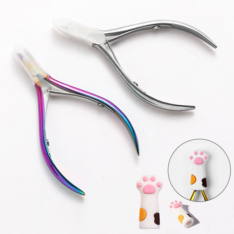 1 Pc Cuticle Nippers Nail Manicure Scissors - Hiccupzz