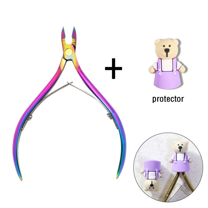 1 Pc Cuticle Nippers Nail Manicure Scissors - Hiccupzz