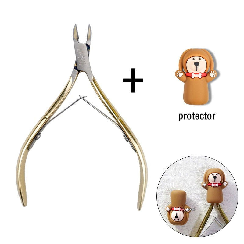 1 Pc Cuticle Nippers Nail Manicure Scissors - Hiccupzz