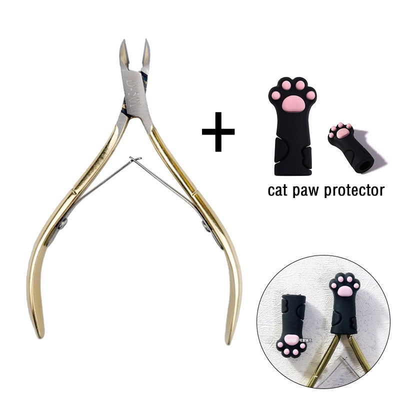 1 Pc Cuticle Nippers Nail Manicure Scissors - Hiccupzz