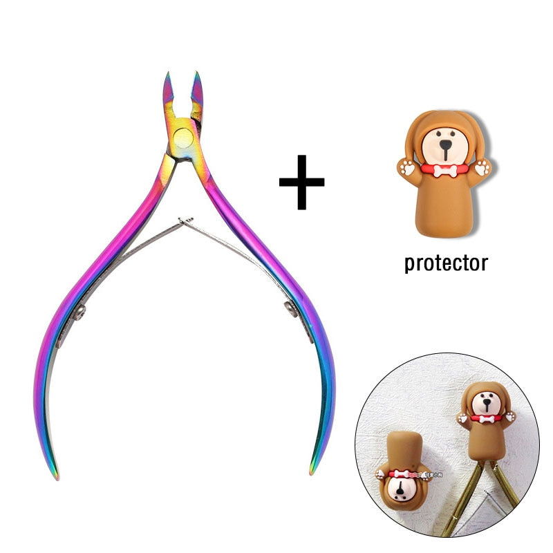 1 Pc Cuticle Nippers Nail Manicure Scissors - Hiccupzz