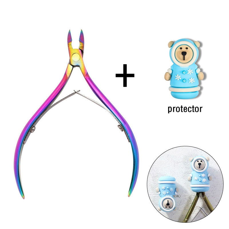 1 Pc Cuticle Nippers Nail Manicure Scissors - Hiccupzz