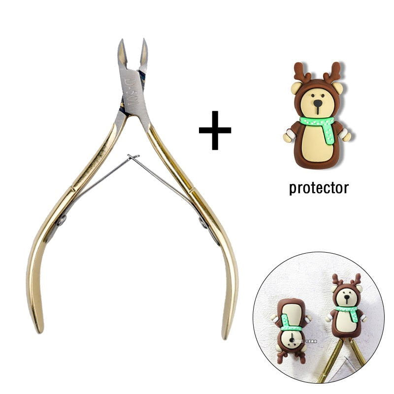 1 Pc Cuticle Nippers Nail Manicure Scissors - Hiccupzz