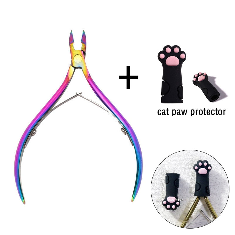 1 Pc Cuticle Nippers Nail Manicure Scissors - Hiccupzz