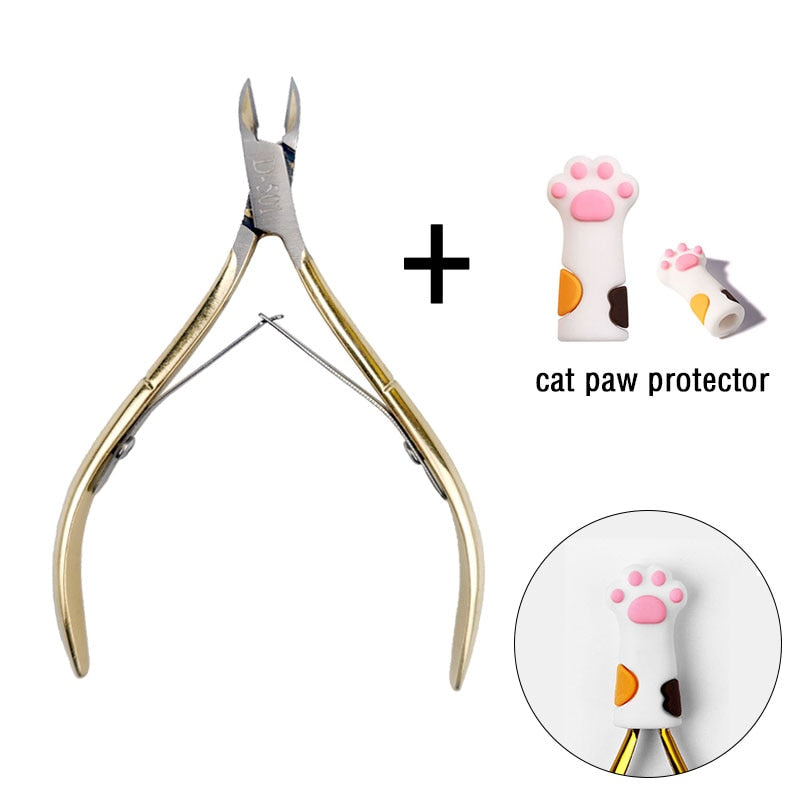 1 Pc Cuticle Nippers Nail Manicure Scissors - Hiccupzz