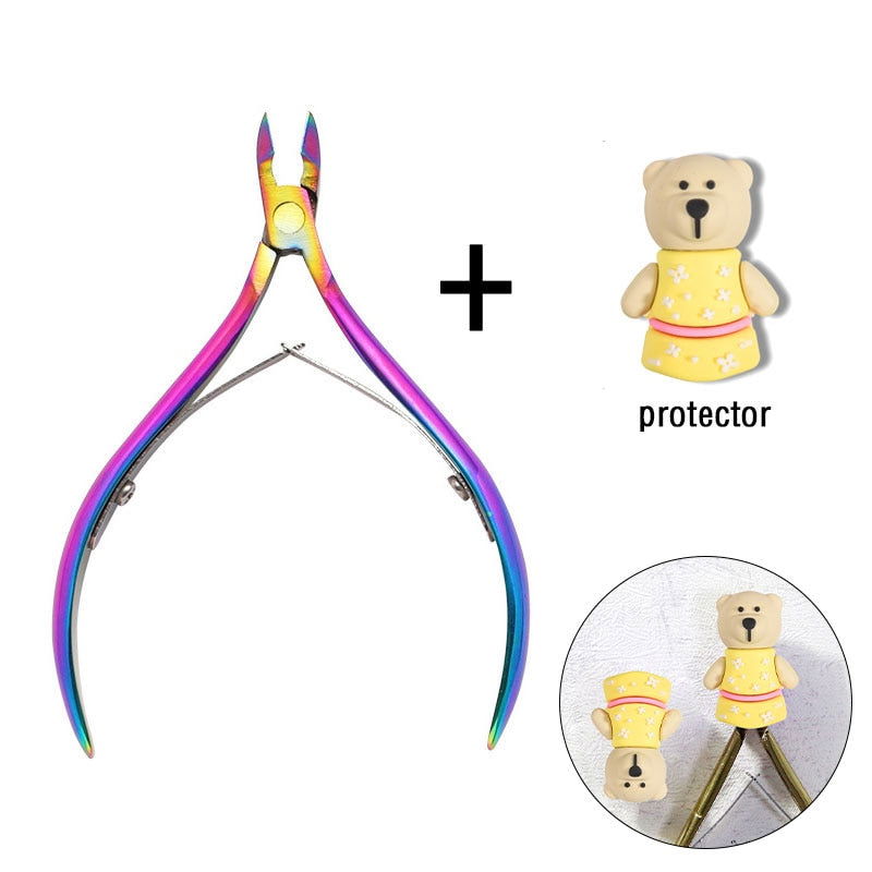 1 Pc Cuticle Nippers Nail Manicure Scissors - Hiccupzz