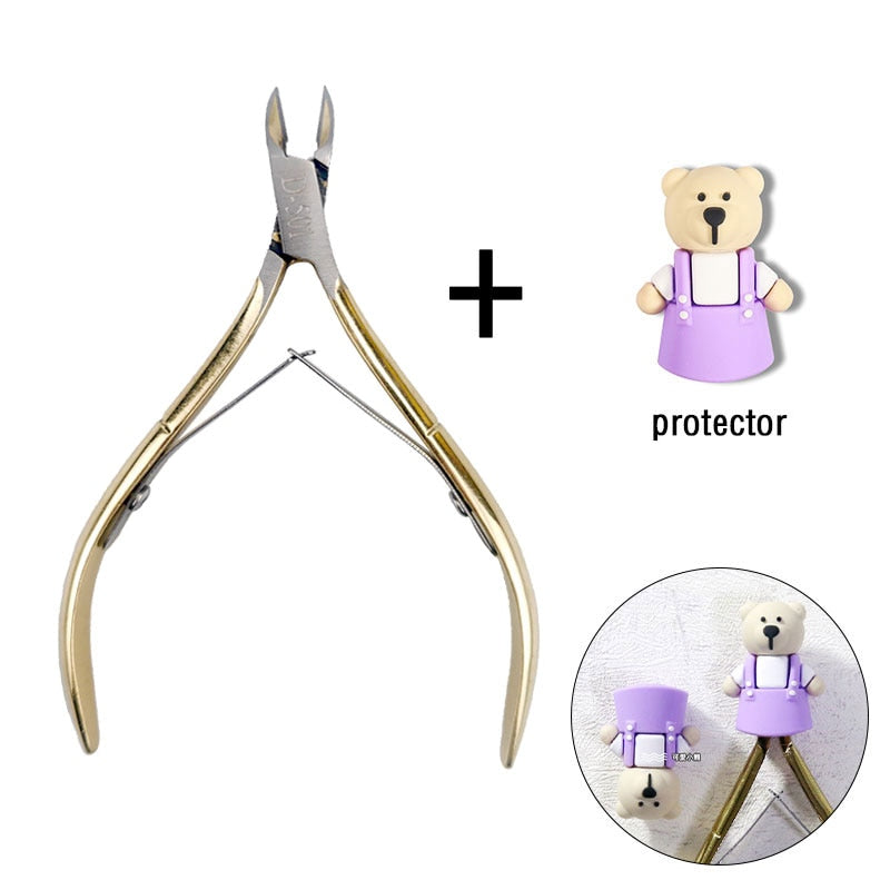 1 Pc Cuticle Nippers Nail Manicure Scissors - Hiccupzz