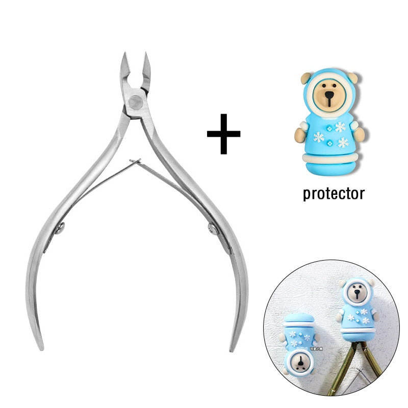 1 Pc Cuticle Nippers Nail Manicure Scissors - Hiccupzz