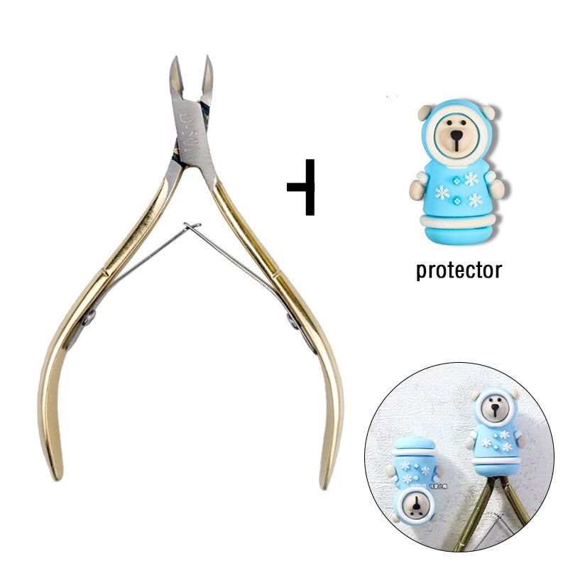 1 Pc Cuticle Nippers Nail Manicure Scissors - Hiccupzz