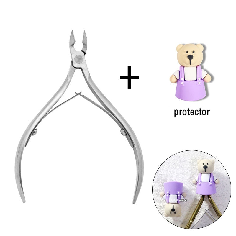 1 Pc Cuticle Nippers Nail Manicure Scissors - Hiccupzz