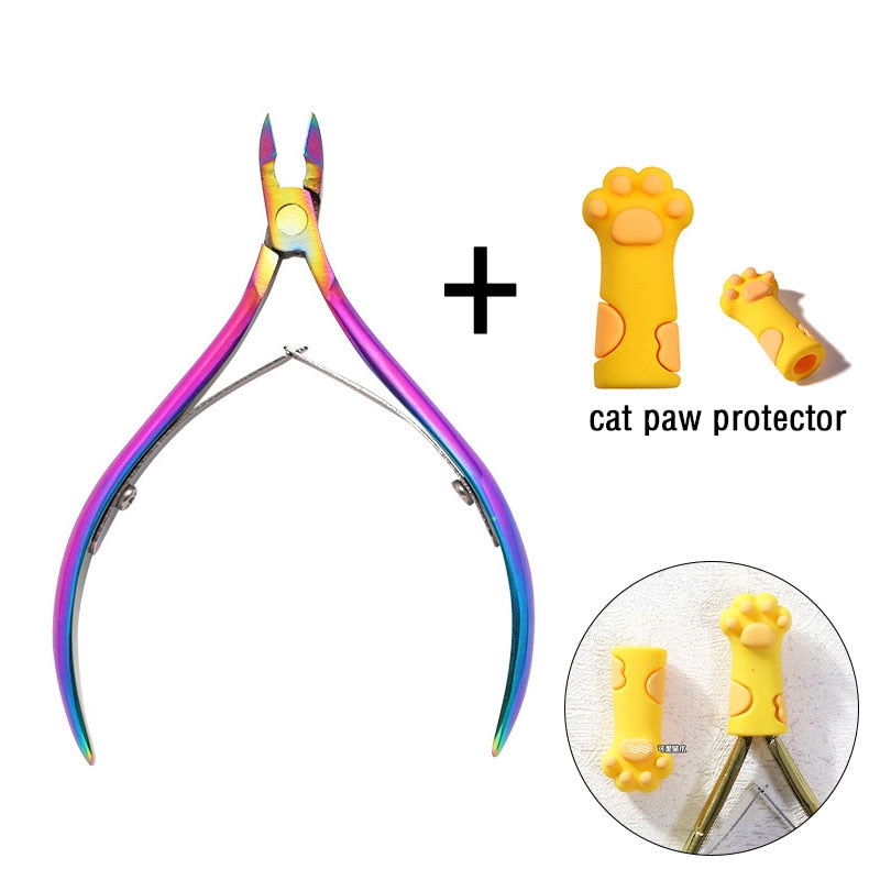 1 Pc Cuticle Nippers Nail Manicure Scissors - Hiccupzz