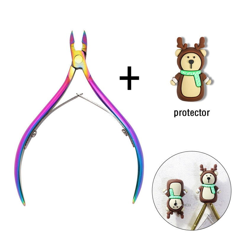 1 Pc Cuticle Nippers Nail Manicure Scissors - Hiccupzz