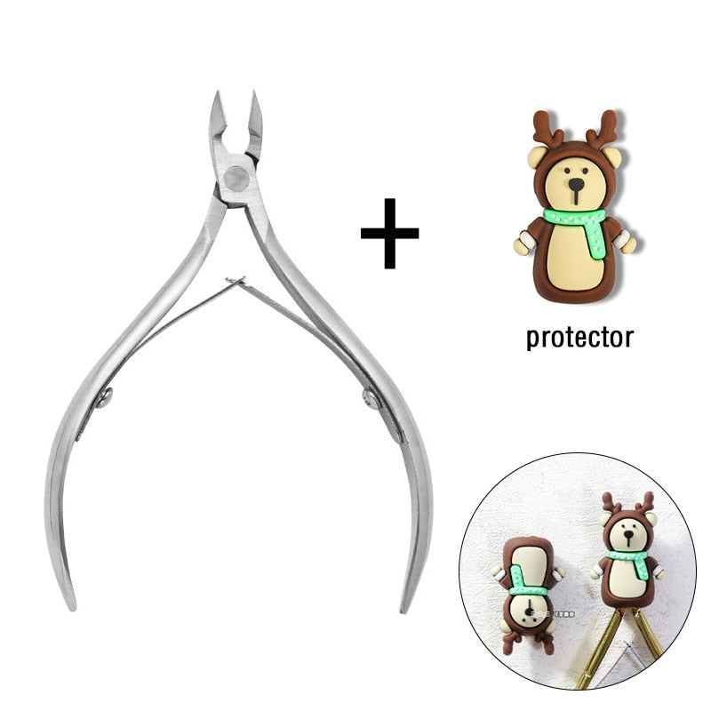 1 Pc Cuticle Nippers Nail Manicure Scissors - Hiccupzz