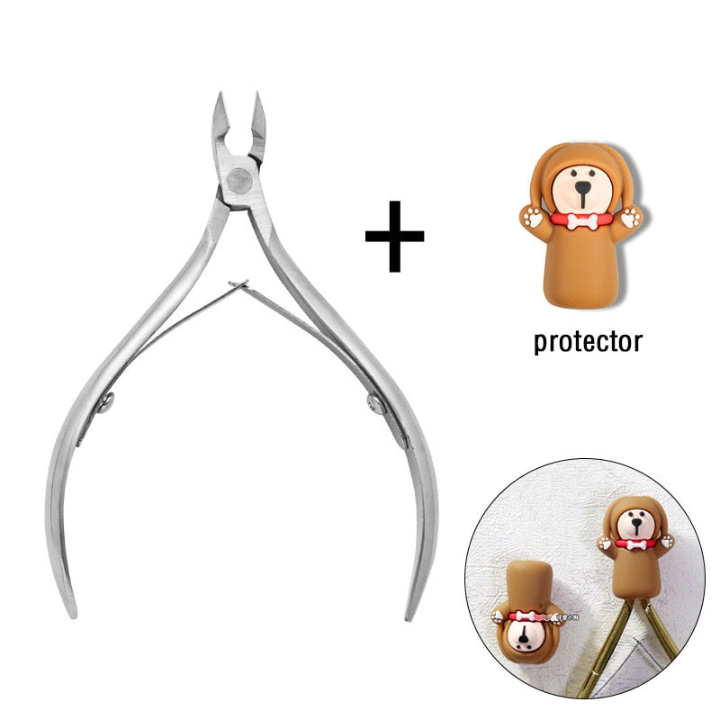 1 Pc Cuticle Nippers Nail Manicure Scissors - Hiccupzz