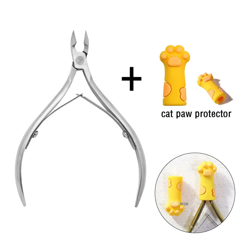 1 Pc Cuticle Nippers Nail Manicure Scissors - Hiccupzz