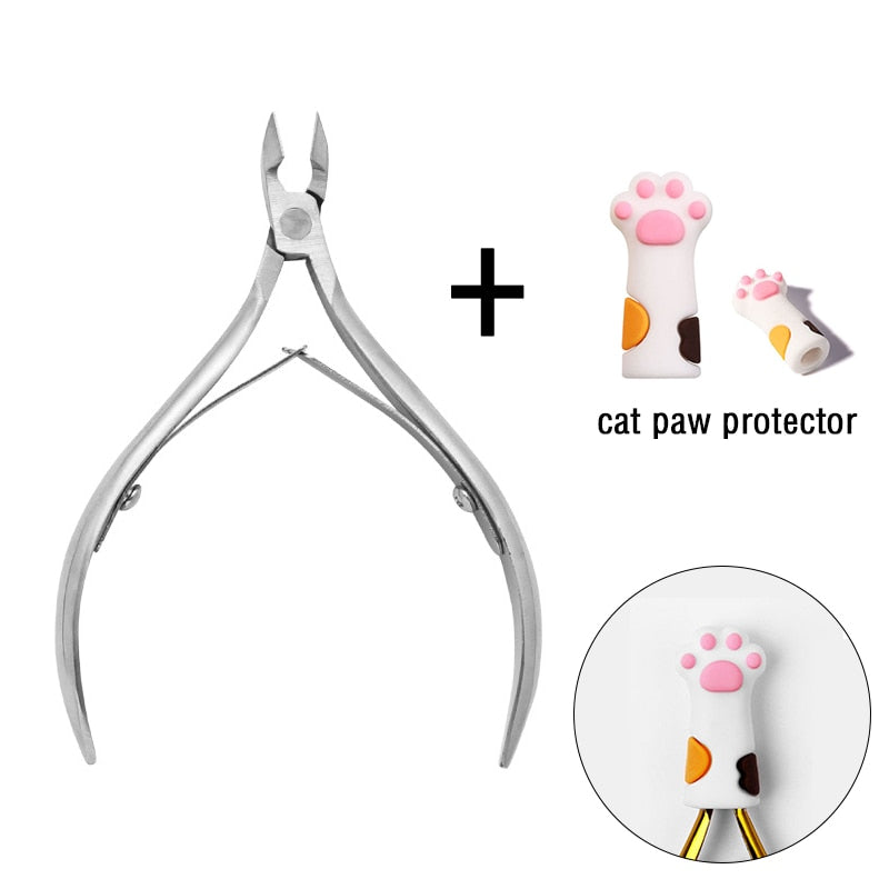 1 Pc Cuticle Nippers Nail Manicure Scissors - Hiccupzz