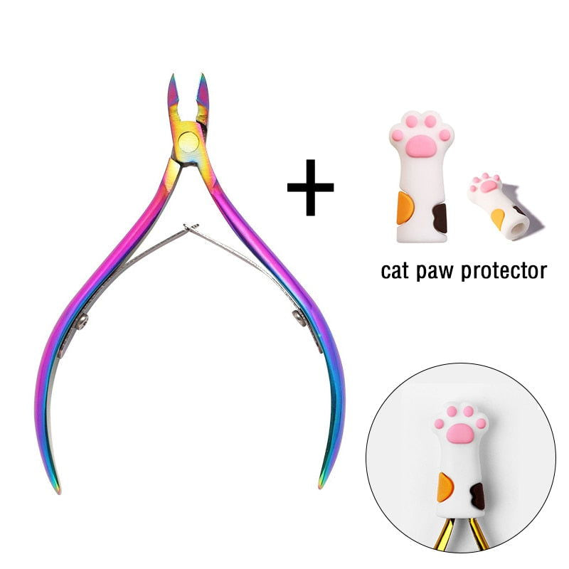 1 Pc Cuticle Nippers Nail Manicure Scissors - Hiccupzz