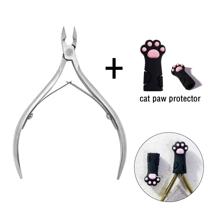 1 Pc Cuticle Nippers Nail Manicure Scissors - Hiccupzz