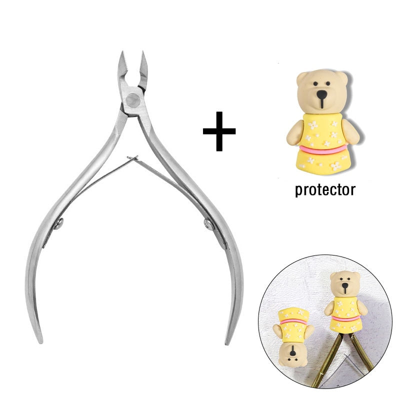 1 Pc Cuticle Nippers Nail Manicure Scissors - Hiccupzz