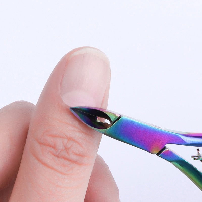 1 Pc Cuticle Nippers Nail Manicure Scissors - Hiccupzz