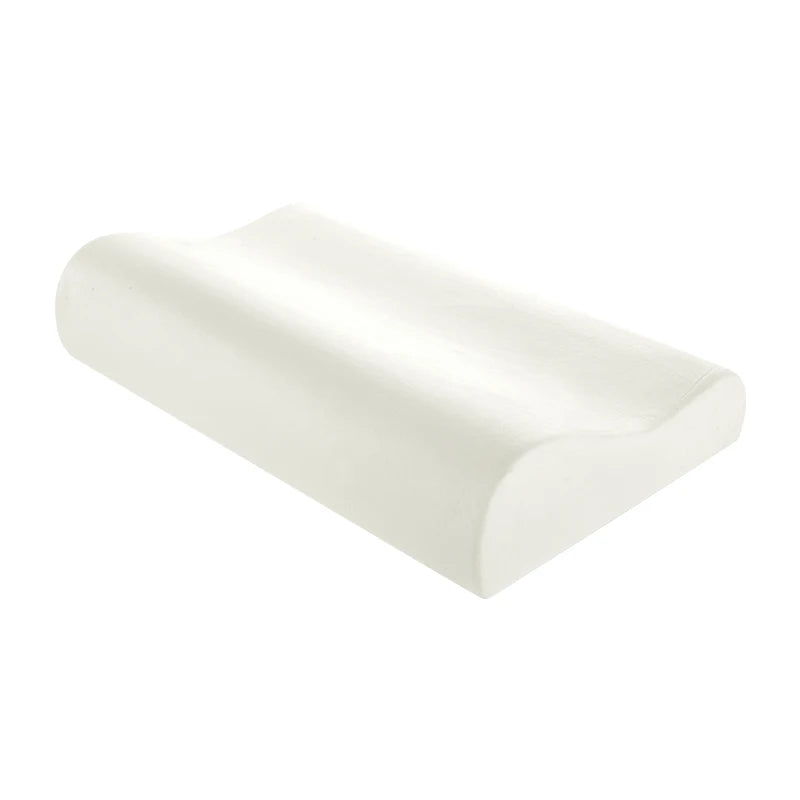 1 Pc Ergonomic Wave Shape Memory Foam Pillow - Breathable Orthopedic Support for Side Sleepers - Hiccupzz