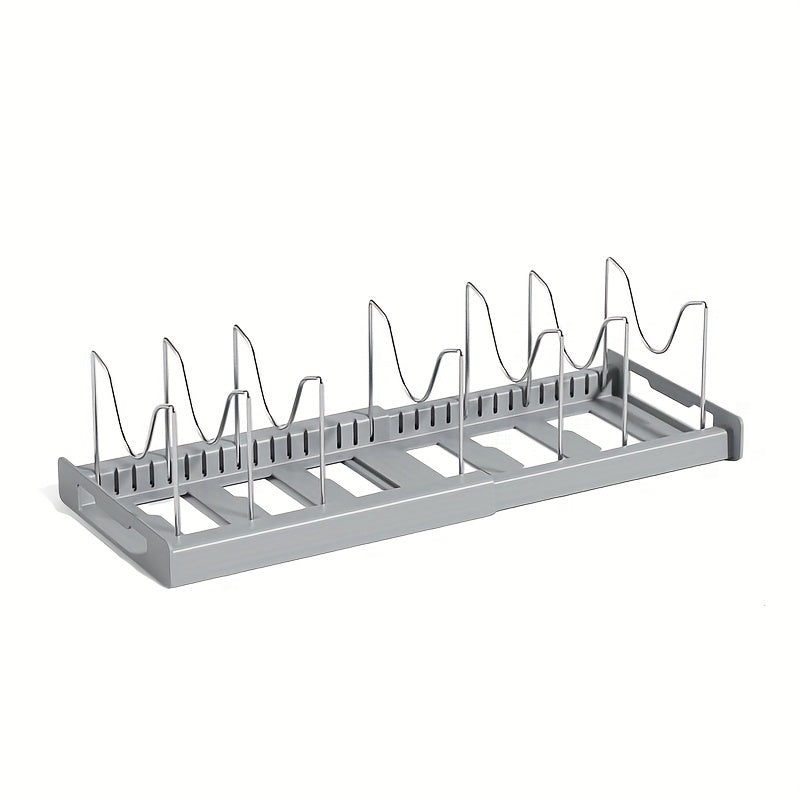 1 Pc Expandable Kitchen Cabinet Pot Organizer Rack - Hiccupzz