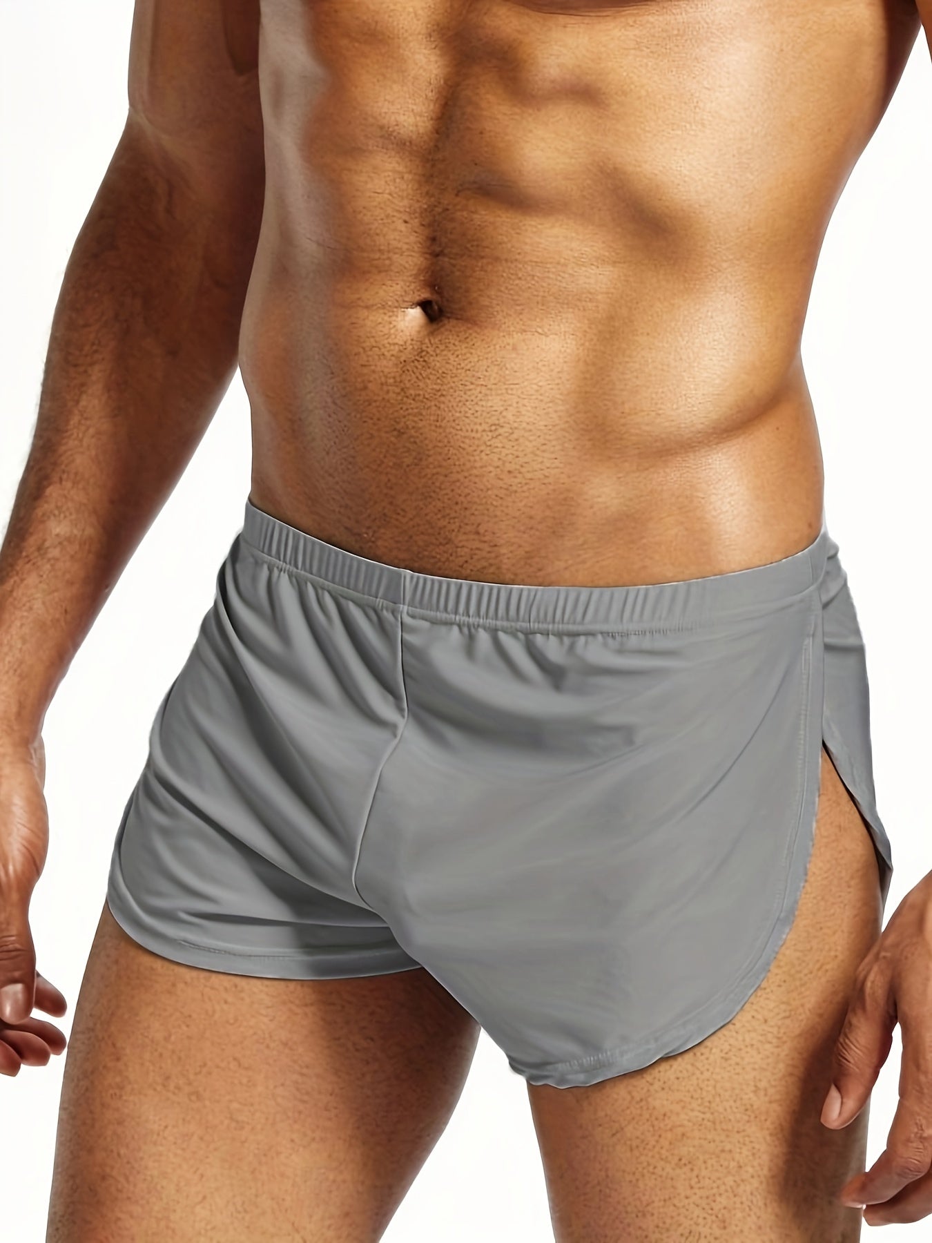 1 Pc Men's Split Design Boxer Briefs Breathable Comfortable Boxer Briefs Underwear - Hiccupzz