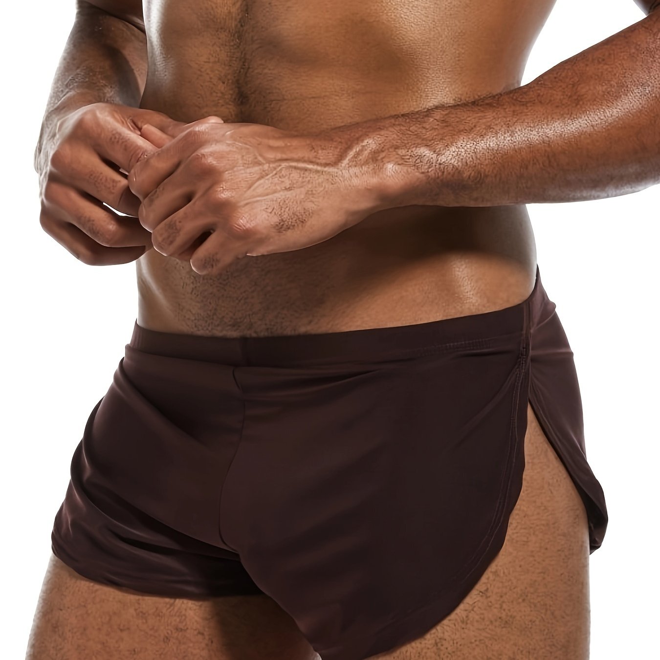 1 Pc Men's Split Design Boxer Briefs Breathable Comfortable Boxer Briefs Underwear - Hiccupzz
