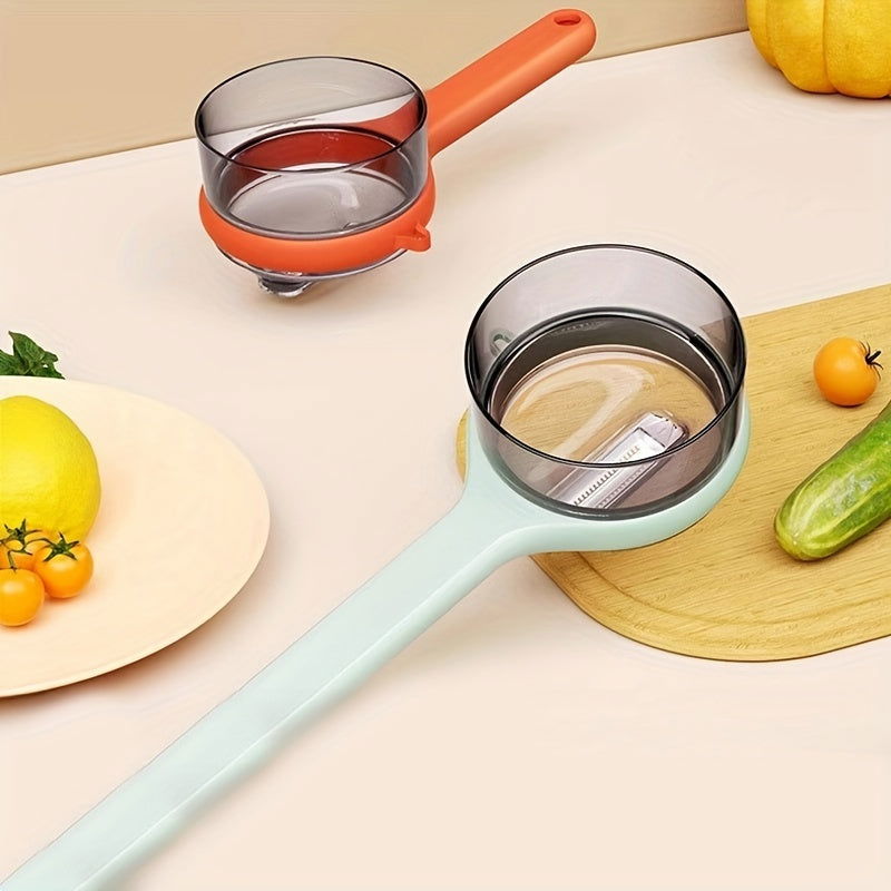 1 Pc Multi-Functional Fruit & Vegetable Peeler with Storage Box - Serrated Blade, Food-Safe PET Material, Perfect for Kitchen & Dorm Use - Hiccupzz