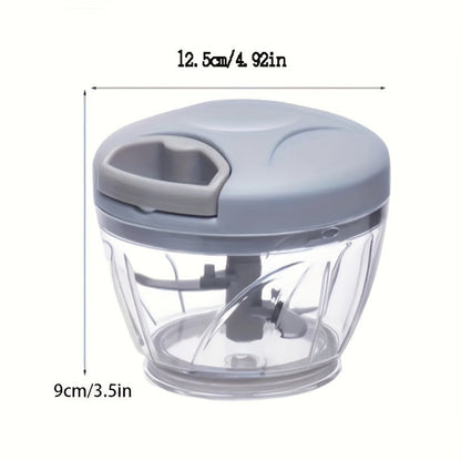 1 Pc Multifunctional Manual Vegetable Chopper & Garlic Masher - Durable ABS Kitchen Gadget for Easy Dicing, Shredding & Crushing - Hiccupzz