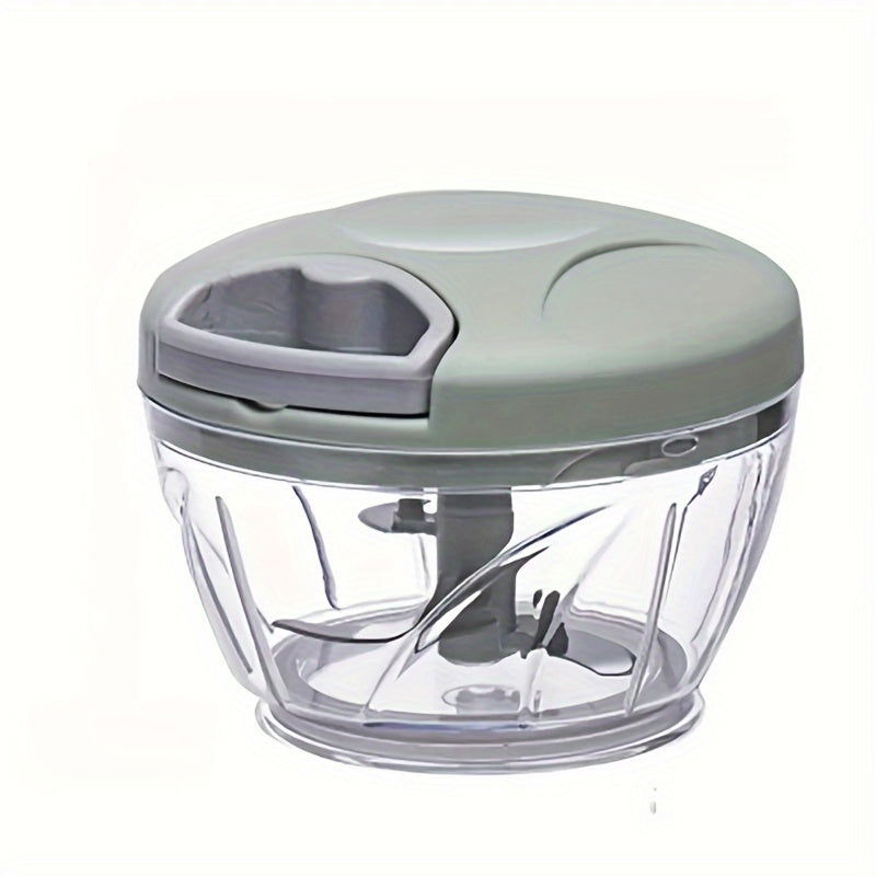 1 Pc Multifunctional Manual Vegetable Chopper & Garlic Masher - Durable ABS Kitchen Gadget for Easy Dicing, Shredding & Crushing - Hiccupzz