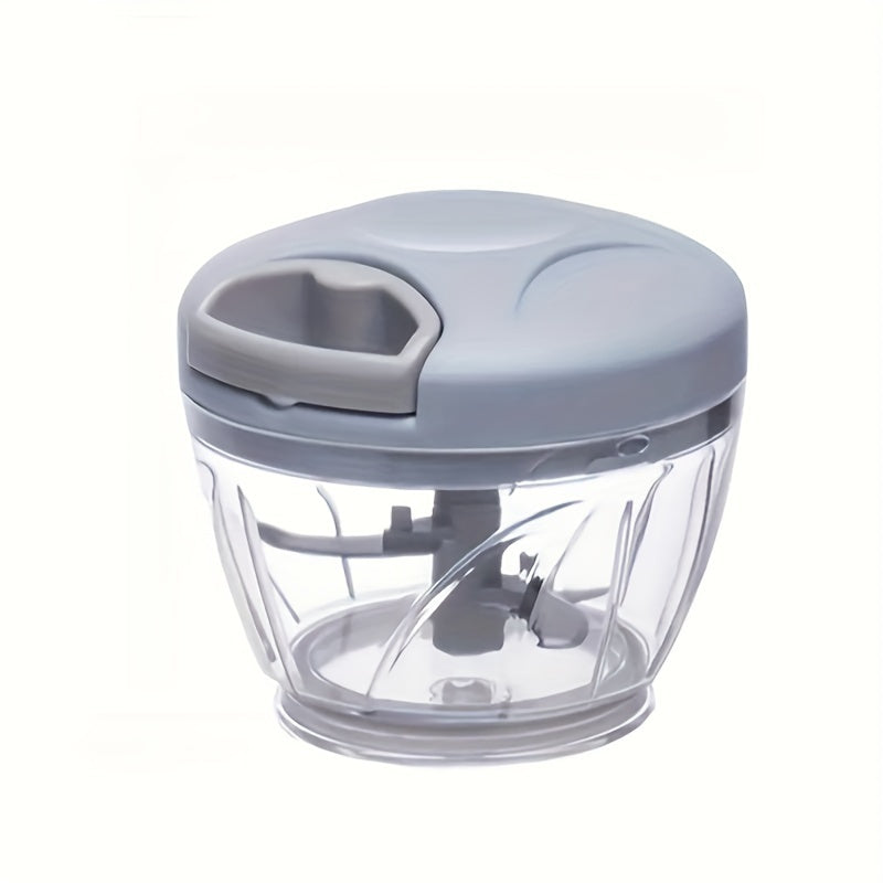 1 Pc Multifunctional Manual Vegetable Chopper & Garlic Masher - Durable ABS Kitchen Gadget for Easy Dicing, Shredding & Crushing - Hiccupzz