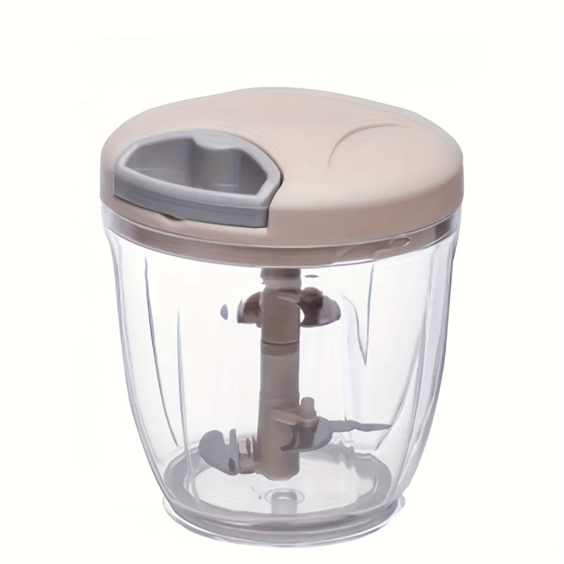 1 Pc Multifunctional Manual Vegetable Chopper & Garlic Masher - Durable ABS Kitchen Gadget for Easy Dicing, Shredding & Crushing - Hiccupzz