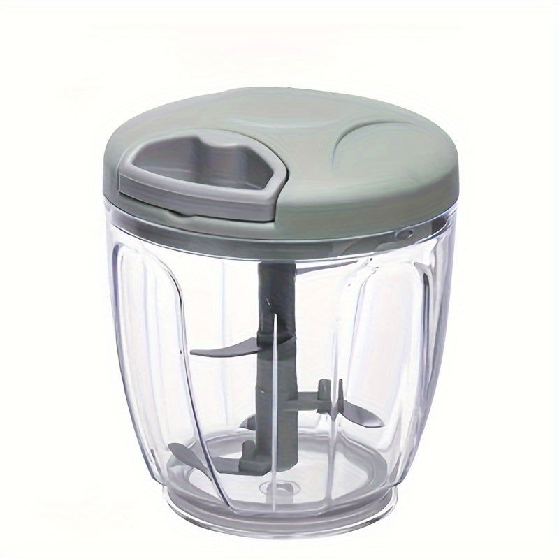1 Pc Multifunctional Manual Vegetable Chopper & Garlic Masher - Durable ABS Kitchen Gadget for Easy Dicing, Shredding & Crushing - Hiccupzz
