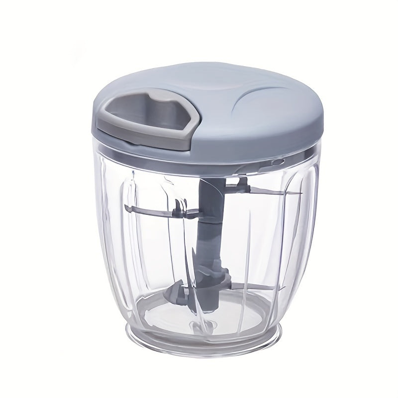 1 Pc Multifunctional Manual Vegetable Chopper & Garlic Masher - Durable ABS Kitchen Gadget for Easy Dicing, Shredding & Crushing - Hiccupzz
