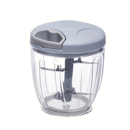 1 Pc Multifunctional Manual Vegetable Chopper & Garlic Masher - Durable ABS Kitchen Gadget for Easy Dicing, Shredding & Crushing - Hiccupzz