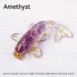 1 Pc, Natural Crystal Goldfish Figurine: Home Office Decoration and Amulet Sculpture - Hiccupzz