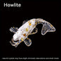 1 Pc, Natural Crystal Goldfish Figurine: Home Office Decoration and Amulet Sculpture - Hiccupzz
