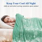 1 Pc Orhopui Cooling Blanket with Double Sided Cold Effect Bed Throw for Hot Sleepers Night Sweats, Skin-Friendly, Breathable, Always Stays Cold, Best Gift Idea - Hiccupzz