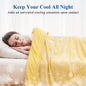 1 Pc Orhopui Cooling Blanket with Double Sided Cold Effect Bed Throw for Hot Sleepers Night Sweats, Skin-Friendly, Breathable, Always Stays Cold, Best Gift Idea - Hiccupzz