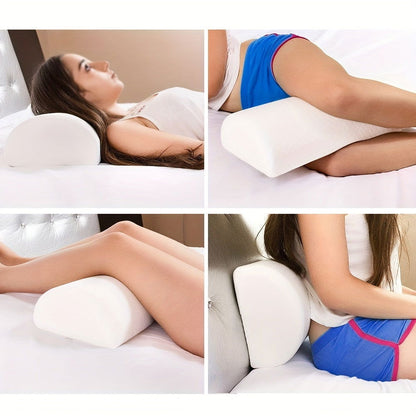 1 Pc Orthopedic Memory Foam Neck Pillow - Ergonomic Contour Design for Side Sleepers, Pain Relief, Washable Cover - Hiccupzz