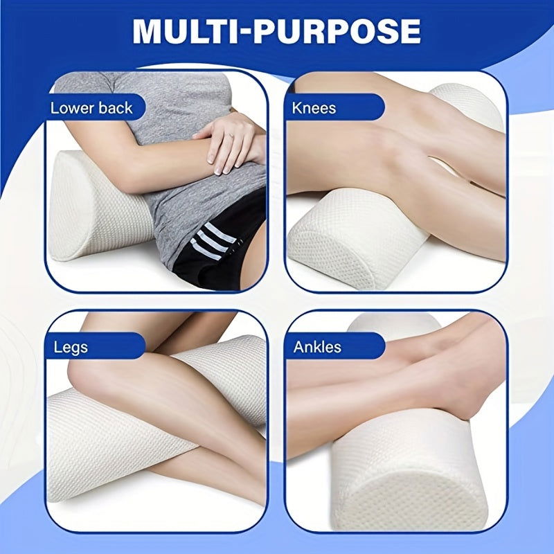 1 Pc Orthopedic Memory Foam Neck Pillow - Ergonomic Contour Design for Side Sleepers, Pain Relief, Washable Cover - Hiccupzz