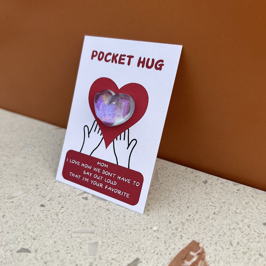1 Pc, Pocket Hug Greeting Card: Special Gift for Mom on Mother's Day and Unique Keepsake - Hiccupzz