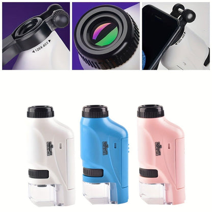 1 Pc Portable Microscope - Explore Nature's Wonders, Ideal Educational Gift & School Supply - Hiccupzz