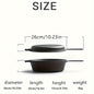 1 Pc Preseasoned Cast Iron Combo Cooker with Non-Stick Frying Pans and Heat-Resistant Handles - Perfect for Stews and More! - Hiccupzz