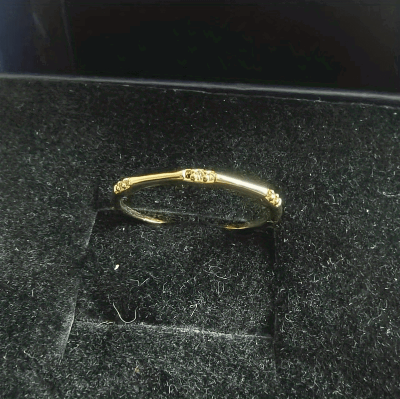 1 Pc Small and Cute Shiny Dazzling Synthetic Zircon Exquisite Ring - Hiccupzz