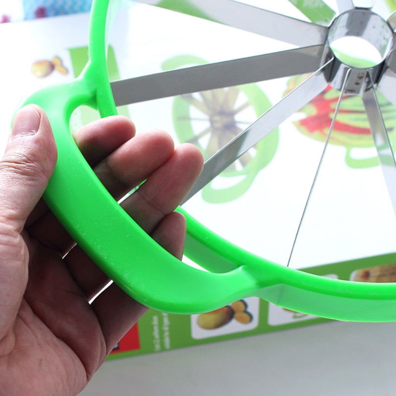 1 Pc Stainless Steel Large Size Watermelon Slicer Cutter - Hiccupzz