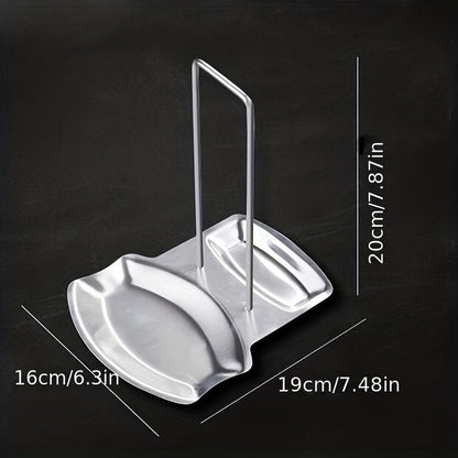 1 Pc Stainless Steel Pot Lid Rack with Drain Tray and Removable Shelf - Easy Pot Cover Storage and Drainage - Kitchen Accessory - Hiccupzz