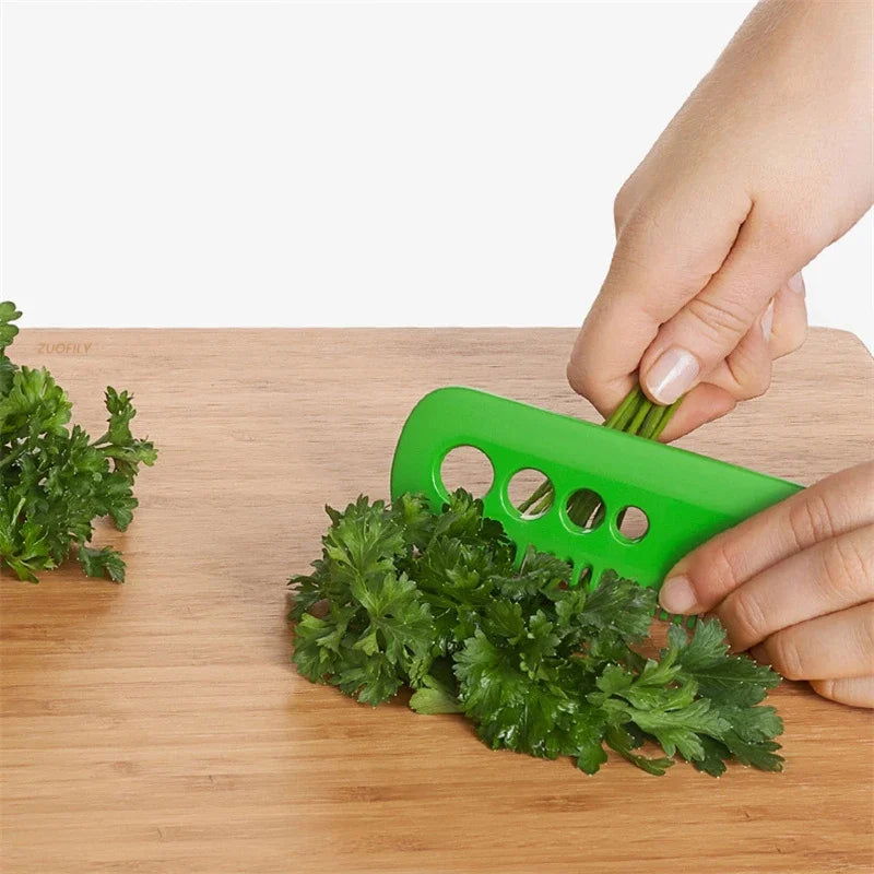 1 Pc Vegetable Herb Eliminator Kale Oregano Parsley Cilantro Stripper Looseleaf Comb Household Gadgets Portable Kitchen Tools - Hiccupzz