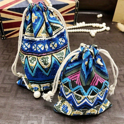 1 Pc Velvet Drawstring Pouch – Multi-Purpose Canvas Gift Bag for Jewelry, Earbuds, USB Drives, and More, with Secure Drawstring Closure - Hiccupzz